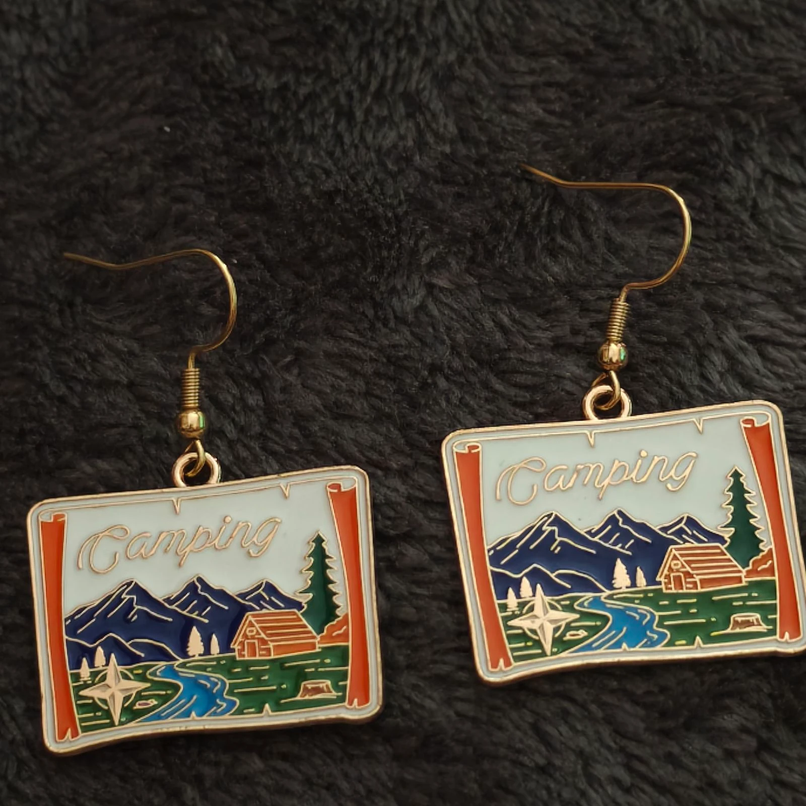 Boucles d'oreilles camping